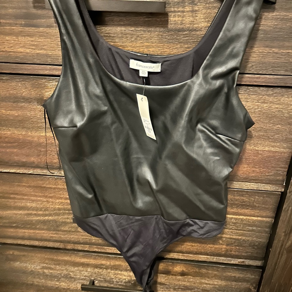 Finesse Black Sleeveless Bodysuit